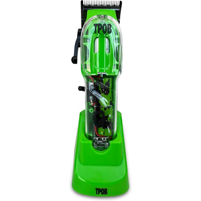 271191 - TPOB Makinë prerëse flokësh për meshkuj Slime 2, 6800 RPM, Mbulesë jeshile mat, Teh X Fade