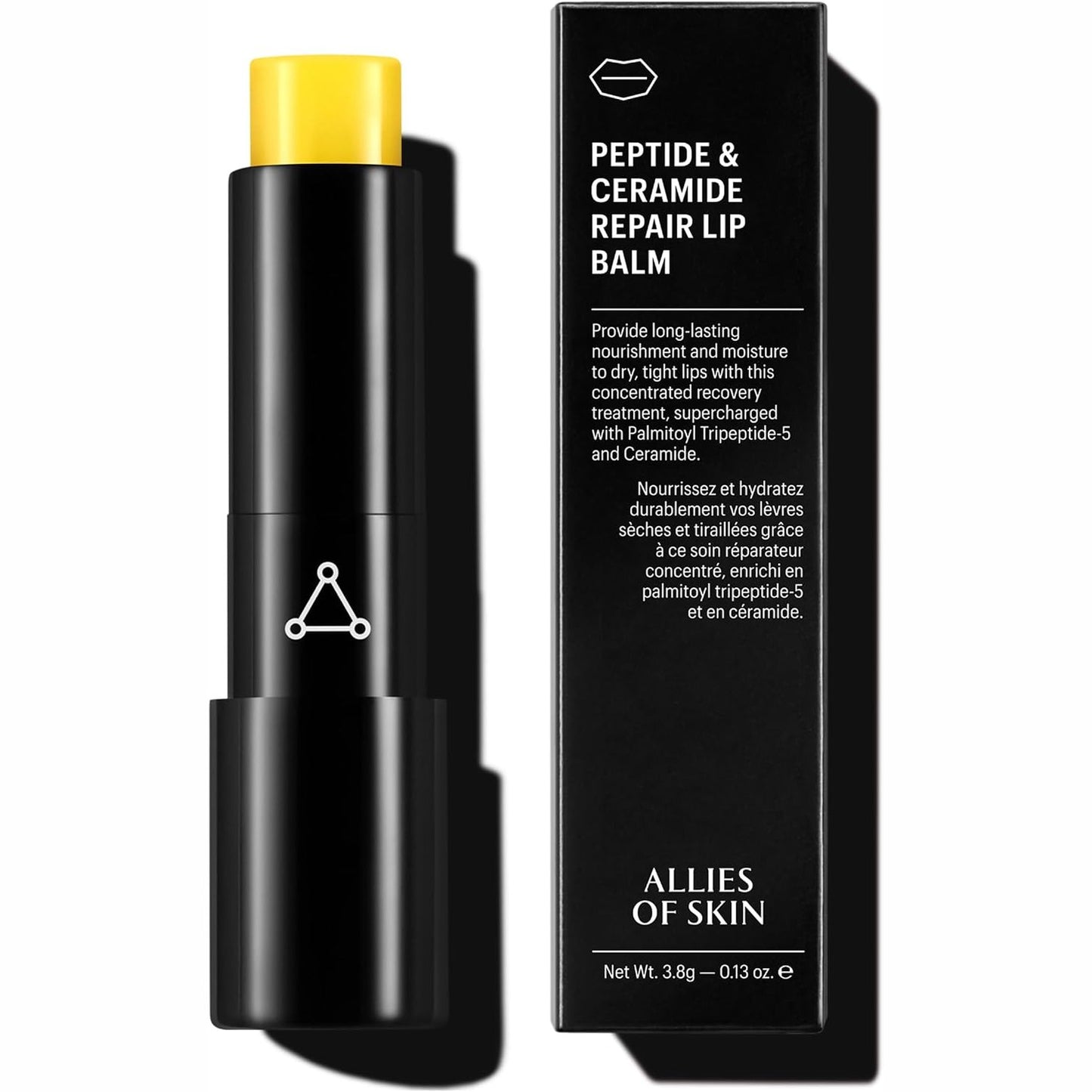 271547 - ALLIES OF SKIN Balsam për buzët Peptide & Ceramide Repair - me Palmitoyl Tripeptide-5, Ceramide NP, vaj të bukës së detit, vaj avokadoje, farash luledielli, gjalpë shea, vitaminë C