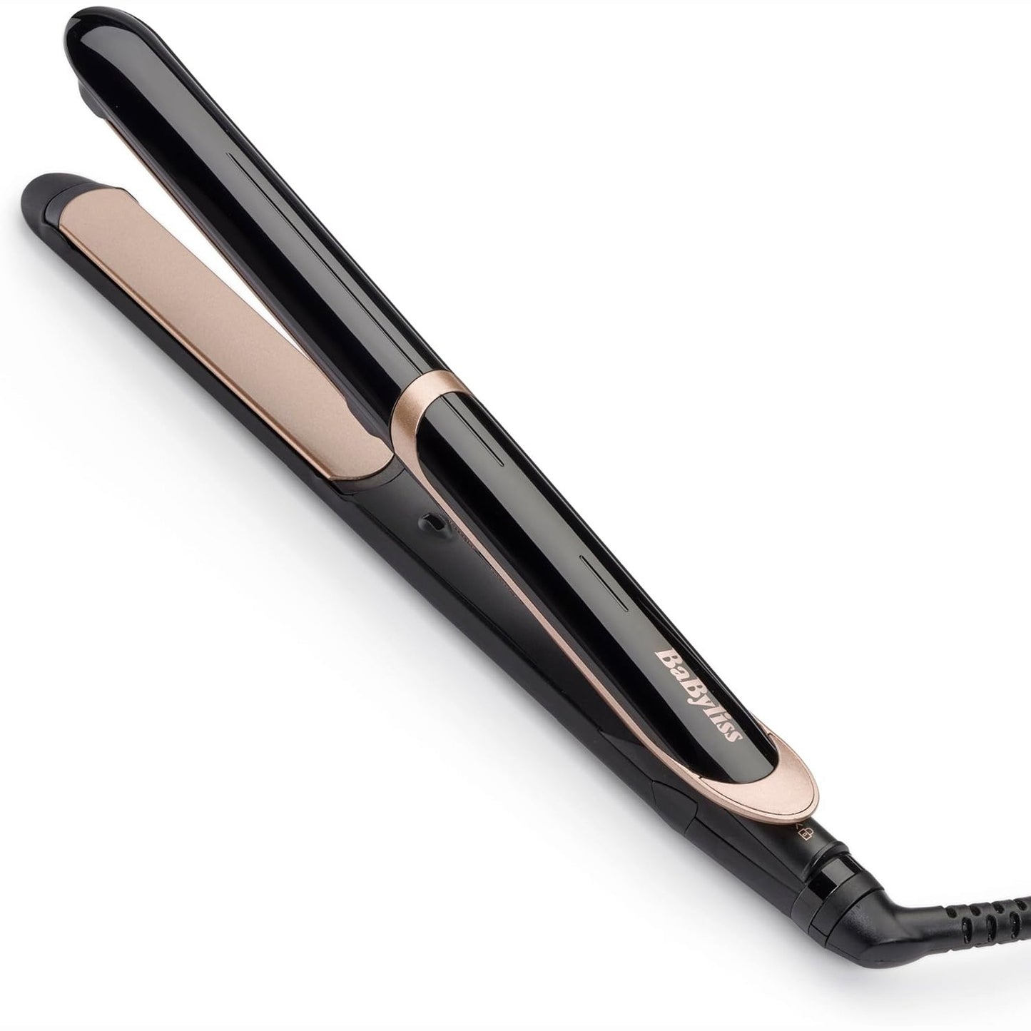 274994 - BABYLISS Pjastër flokësh Super e lëmuar, Teknologji jonike, Pllaka qeramike, Ngrohje e shpejtë, 6 cilësime temperature 140°C - 235°C, ST393E