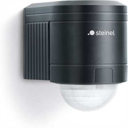 167418 - STEINEL Detektori i Lëvizjes IS 240 DUO, Ngjyra e Zezë, Sensor Lëvizjeje 240°, Rrezja e Veprimit 12m, Për Përdorim të Brendshëm dhe të Jashtëm, Përfshinë Mbështetëse Muri Këndore, Madhësia (Gj x Gje x L) 100 x 60 x 90 mm