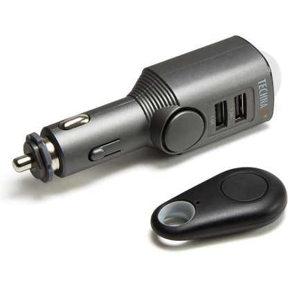 268511 - TECHNAXX Alarm AUTO me detektim lëvizjeje, telekomandë dhe karikues makine me 2 porta USB (TX-100)