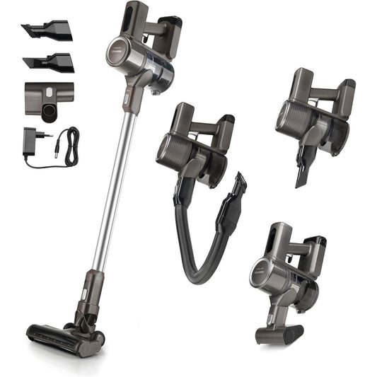 118059 - HISENSE Fshesa Pa Tel 2-në-1 HVC6463DA, E Palosshme, Bateri 25.2 V, Motor Inverter, Kohëzgjatje 60 Minuta, Ekran LED, Zhurmë 82 dB, 400 W, Drita LED të Përparme, Ngjyra e Zezë