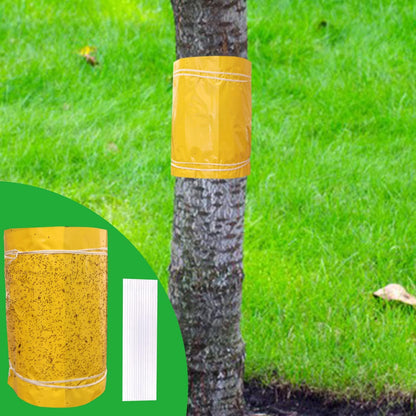 289319 - PANGGU Unazë ngjitëse vetëngjitëse për pemë frutore 25cm x 3 metra, për mbrojtjen e pemëve të kumbullave, pemë frutore, pemë qershie
