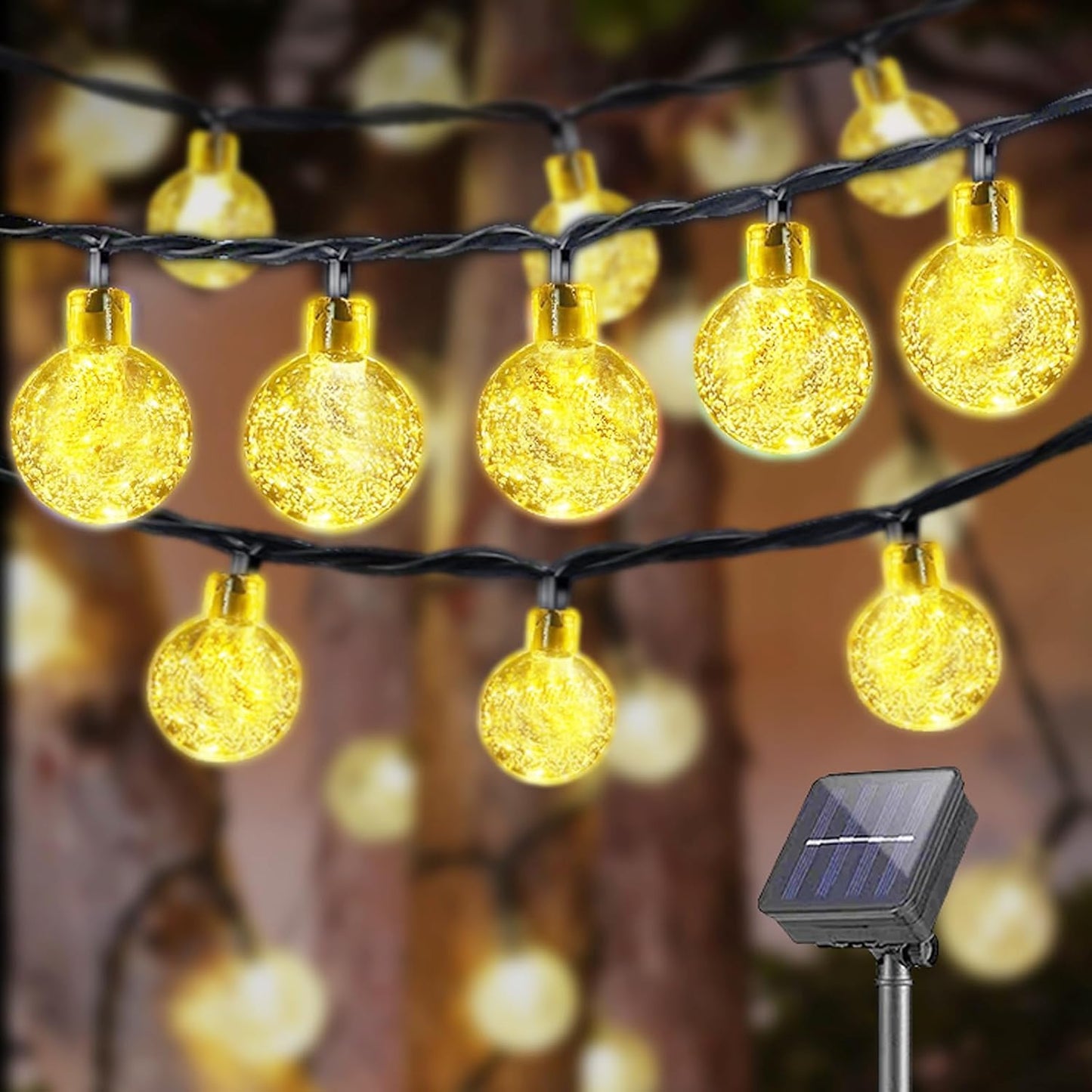 258217 - LQWELL® Drita Diellore me Tel, 40 LED, 10M, IP44, 8 Modalitete, për Përdorim të Jashtëm/Brendshëm
