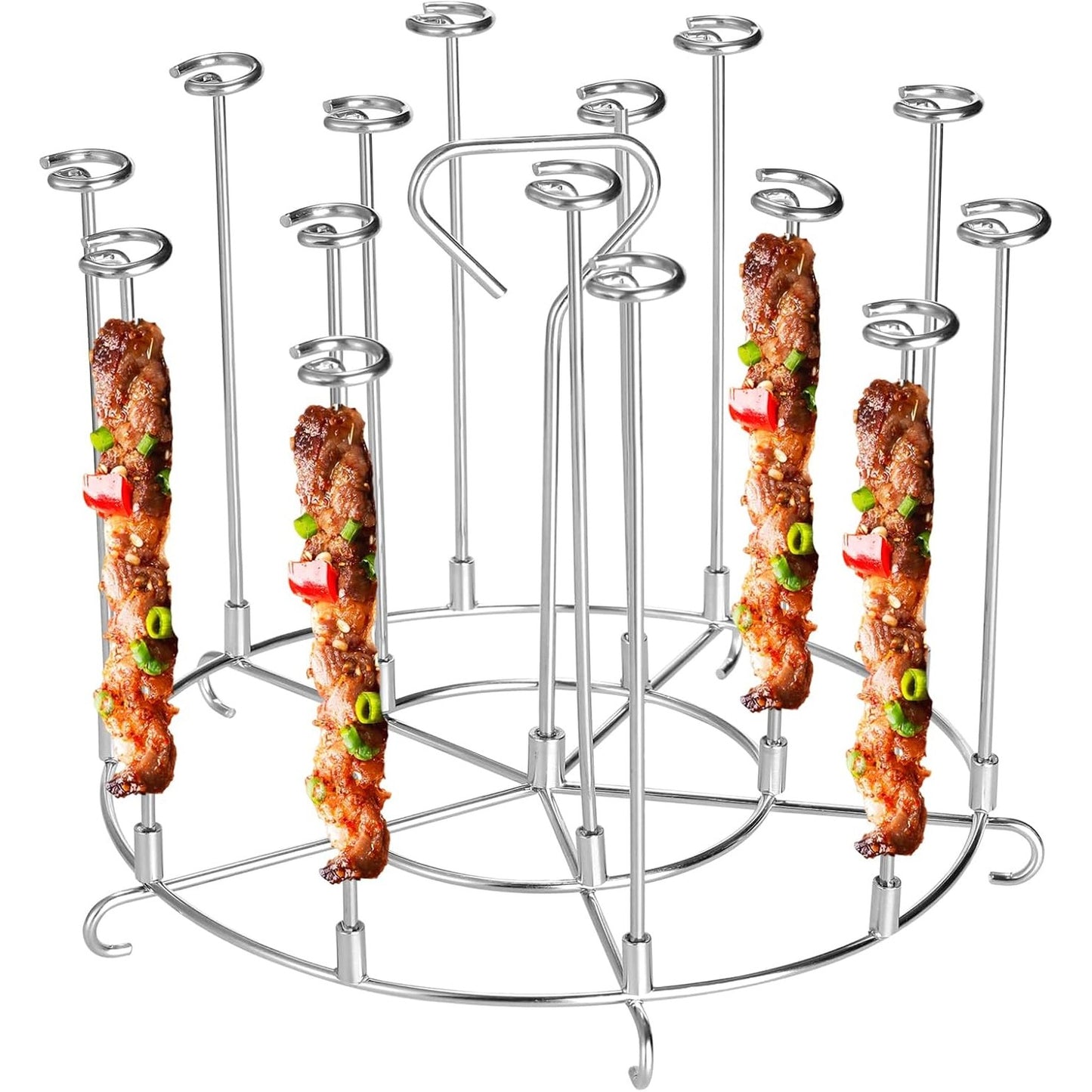 219840 - NINJA FOODS - Mbajtëse shishqelesh për skuqëse me ajër, 8 litra, tenxhere me presion, aksesor prej çeliku inox
