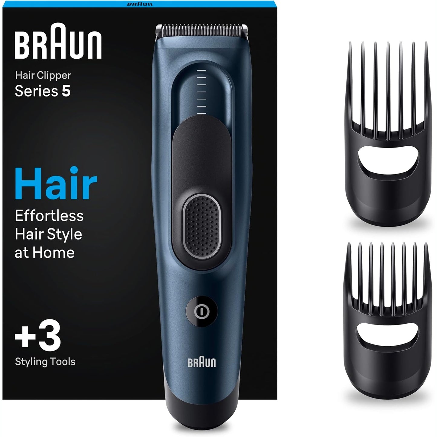 315722 - BRAUN Makinë prerëse flokësh Series 5 HC5350, 17 cilësime gjatësie për prerje flokësh në shtëpi