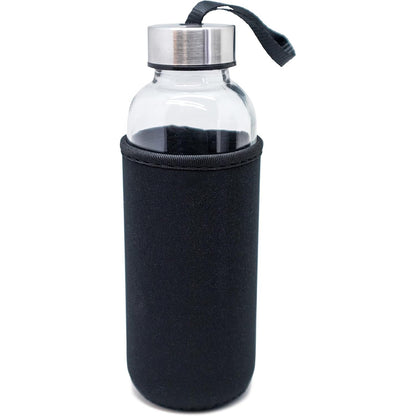 186881 - NERTHUS FIH 647 Shishe Qelqi 400ml, e Zezë, Materiali Borosilikat dhe Neopren