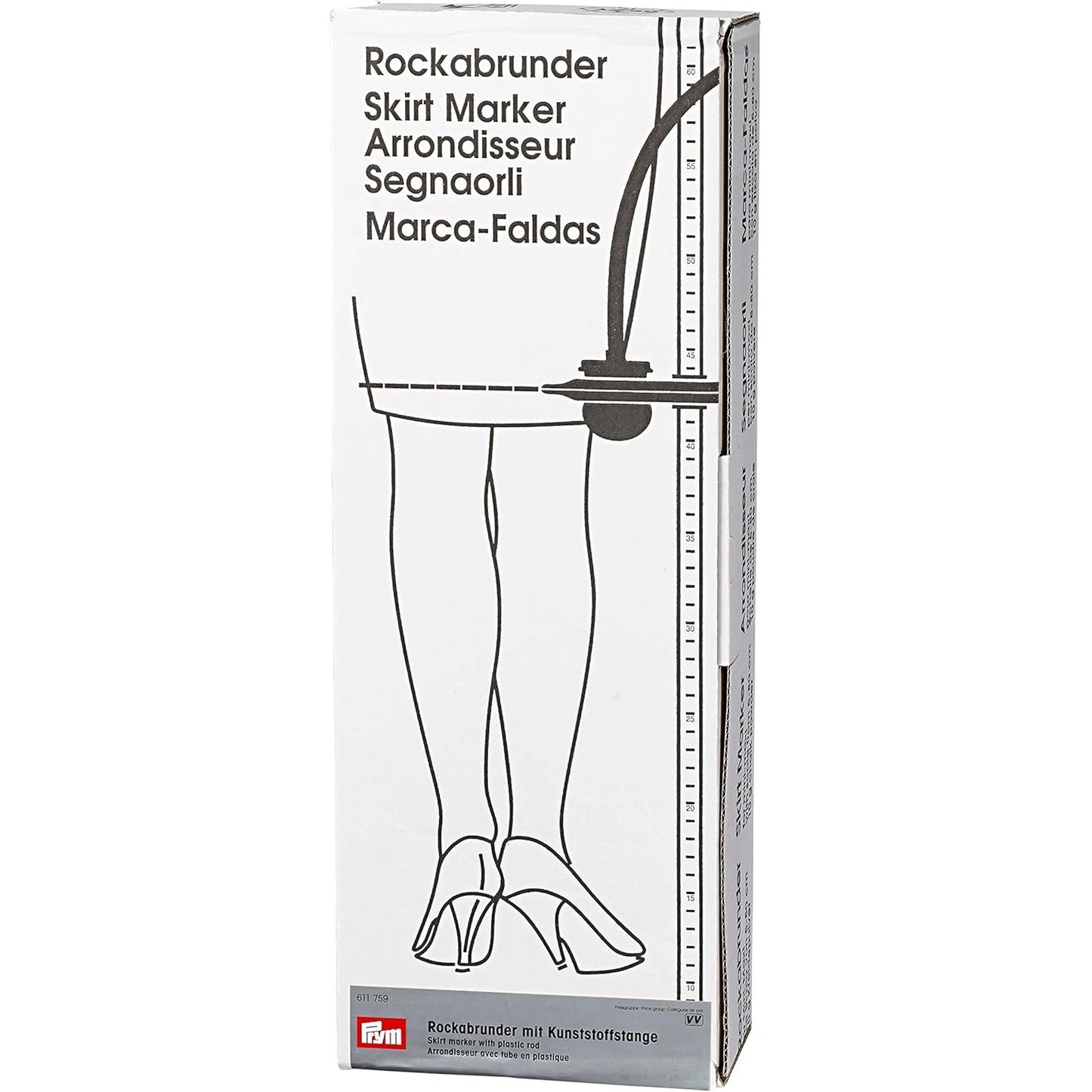 239862 - PRYM 611759 Rockabrunder KST, 80 cm, argjend/gri