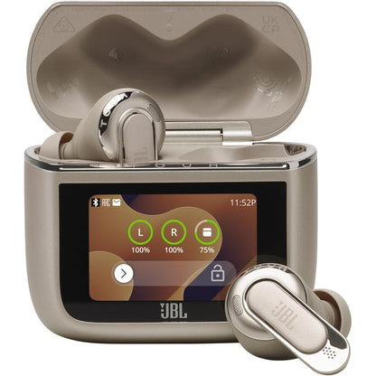 319288 - JBL Kufje Tour Pro 3, Bluetooth True Wireless me kuti karikimi inteligjent, jetëgjatësi baterie 40 orë, True Adaptive Noise Cancelling 2.0, JBL Spatial 360 Sound, Latte