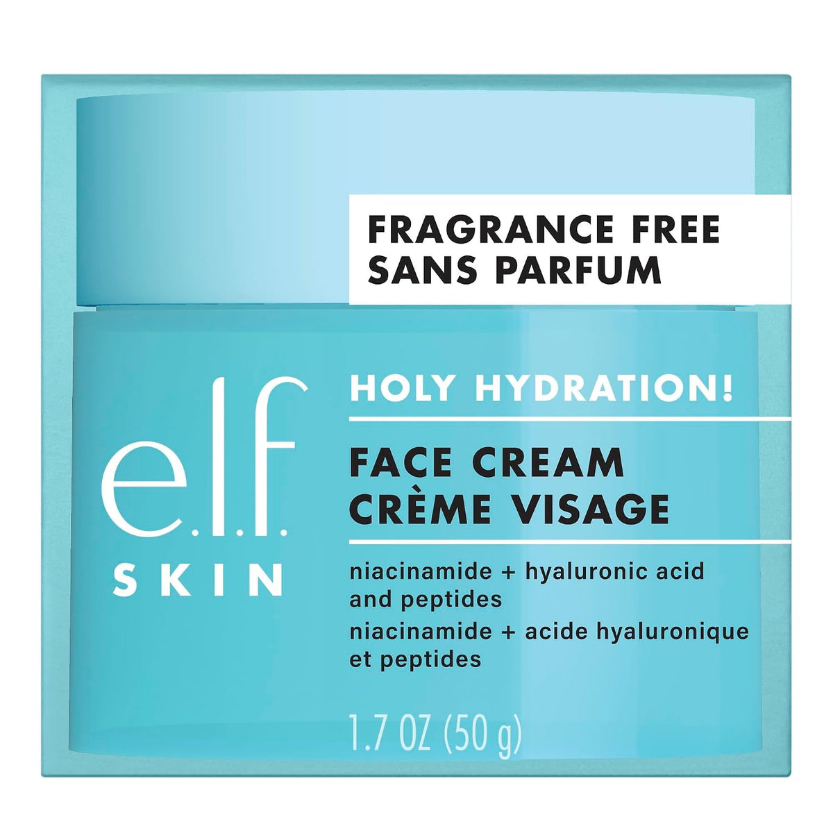336589 - ELF Krem për Fytyrën Holy Hydration! - Pa aromë, i butë, jo yndyror, 50g (1.76oz)