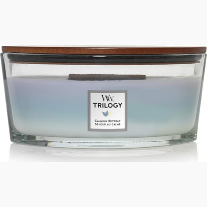 183437 - WOODWICK Qiri Aromatik Ellipse Trilogy me Fitil Hearthwick - Qëndrim i Qetë