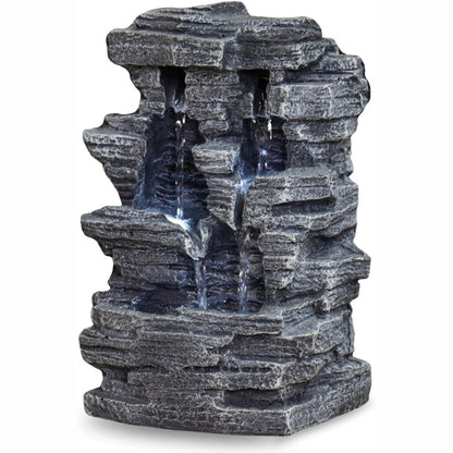 250544 - ZEN'LIGHT - Shatërvan i Brendshëm në Kanionin e Madh - Ujëvarë me Efekt Guri Natyror - SCFR 150, Gri, 19 x 24 x 32 cm