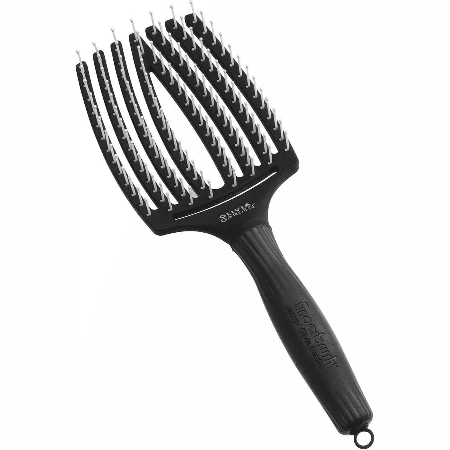317740 - OLIVIA GARDEN Furçë e Madhe për Finger, 100g, e zezë