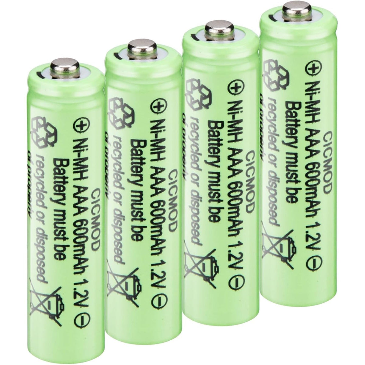 309318 - CICMOD Pako 4 bateri të rikarikueshme AAA 600mAh, Ni-MH 1.2V, diellore.