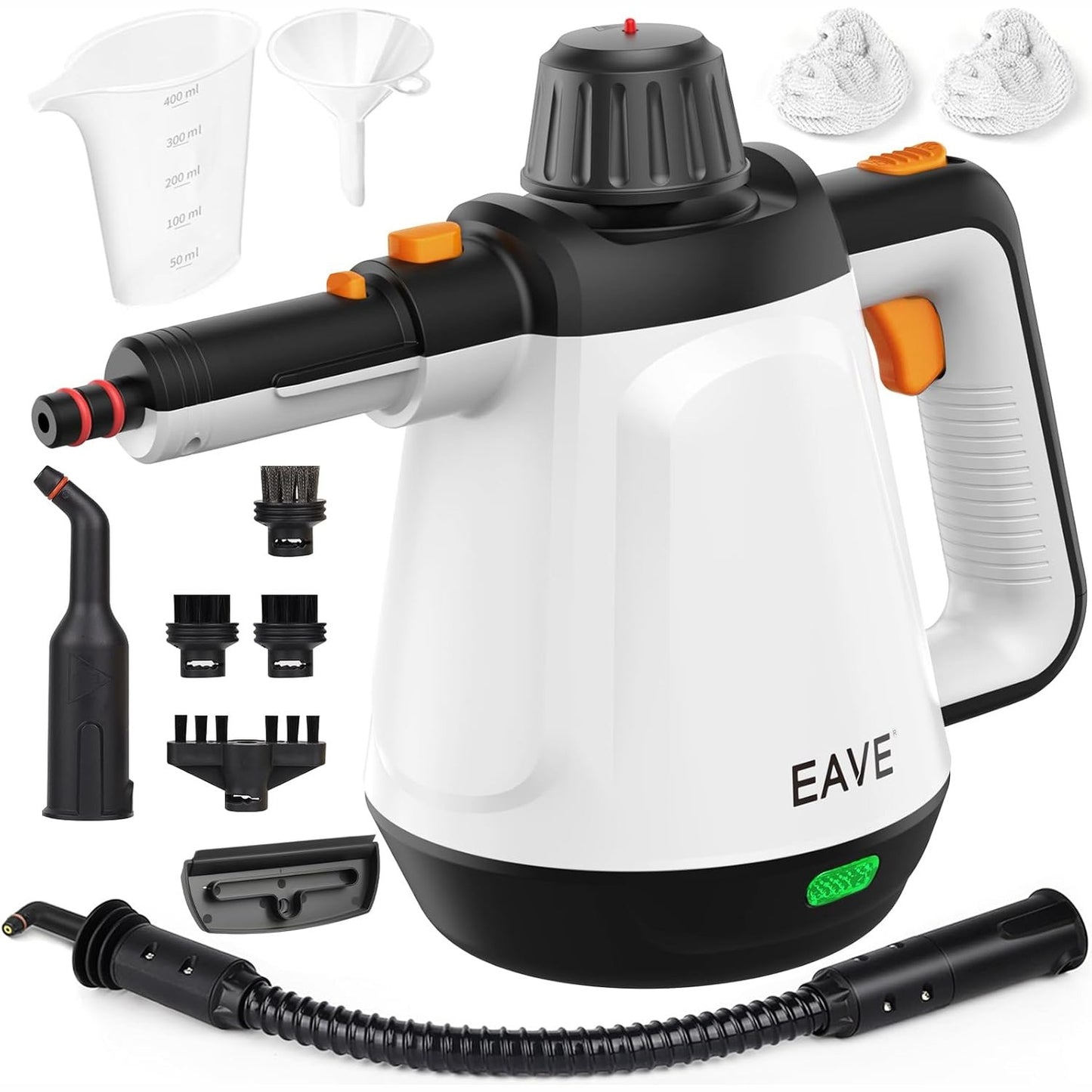 214019 - Pastrues me avull portativ, Pastrues me avull dore 110°F, Vaporetto shumëfunksional me 10 aksesorë dhe kabllo 5m