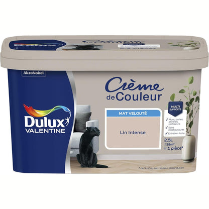 313061 - DULUX Valentine Crème de Couleur Bojë e brendshme Liri Intense Mat 2,5 L