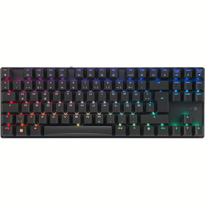 308775 - TASTIERË LOJËRASH pa tel CHERRY MX 8.2 TKL, QWERTZ gjermane, MX2A e kuqe, e zezë