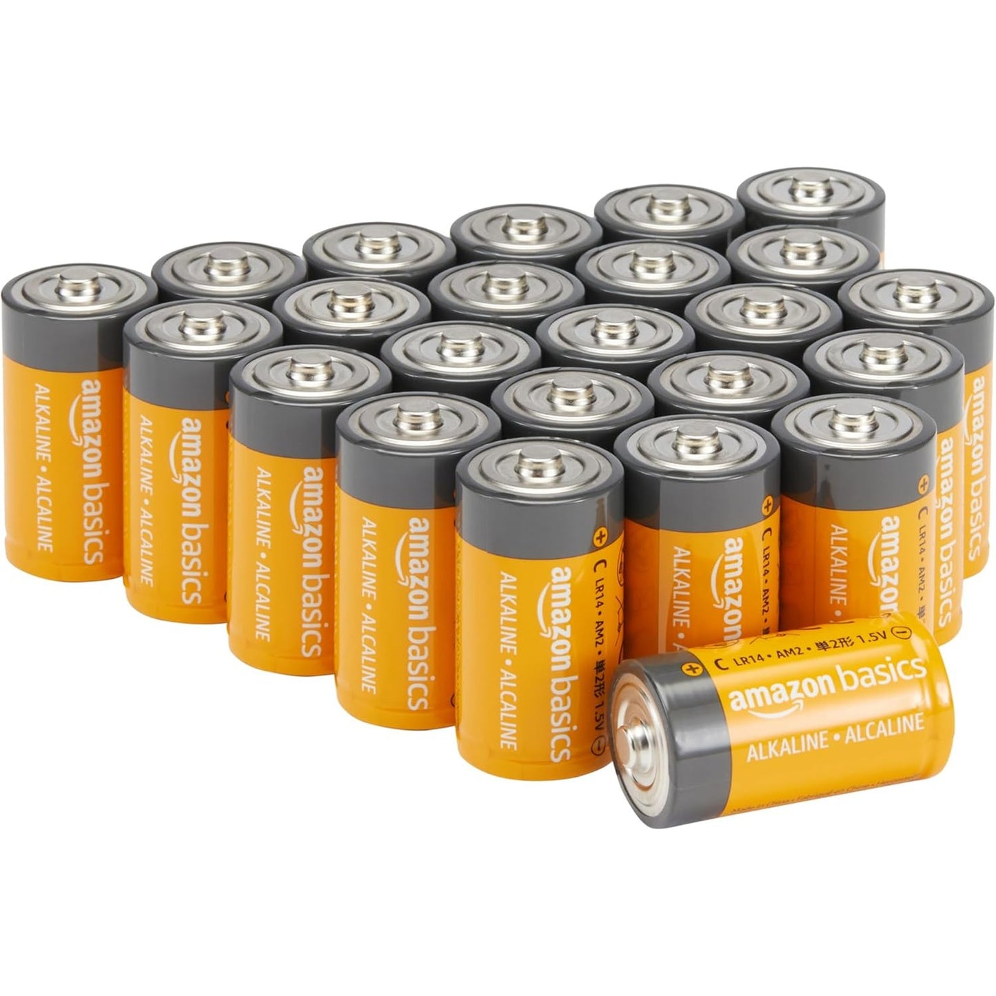 266949 - AMAZON BASICS Bateri alkaline për përdorim të përgjithshëm Tipi C (qeliza bebesh), 1.5 V, afat ruajtjeje 5-vjeçar, 24 copë