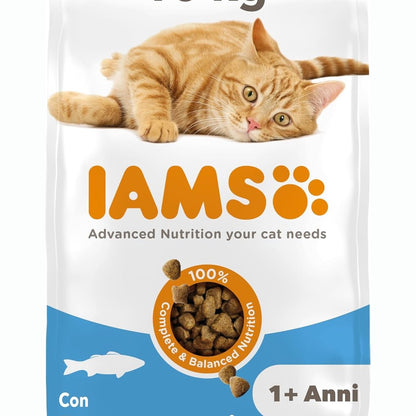 213223 - IAMS Ushqim i thatë për mace me peshk, 10 kg