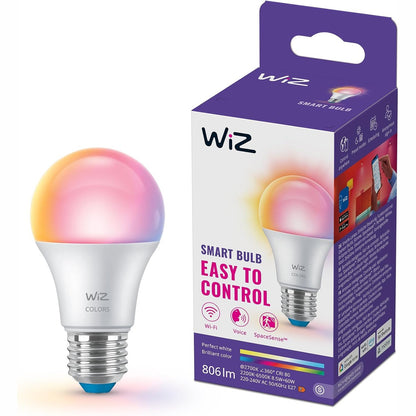 215759 - WIZ Llambë Smart LED A60, Bazë E27, 60 W, 2200–6500 K, 806 Lumen, e pajtueshme me Alexa, Google Assistant dhe Apple Home