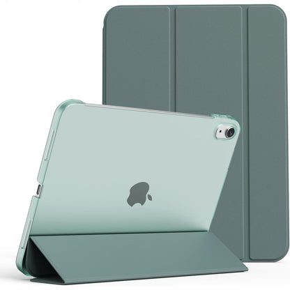 269057 - Zoyu Mbrojtëse për iPad A16, Gjenerata e 11-të 2025 / iPad, Gjenerata e 10-të 2022, Mbrojtëse e Fortë ndaj Goditjeve, Teksturë Mate Transparente, Përshtatje Perfekte Ultra e Hollë, Gjumë/Zgjim Automatik, Jeshile e Errët