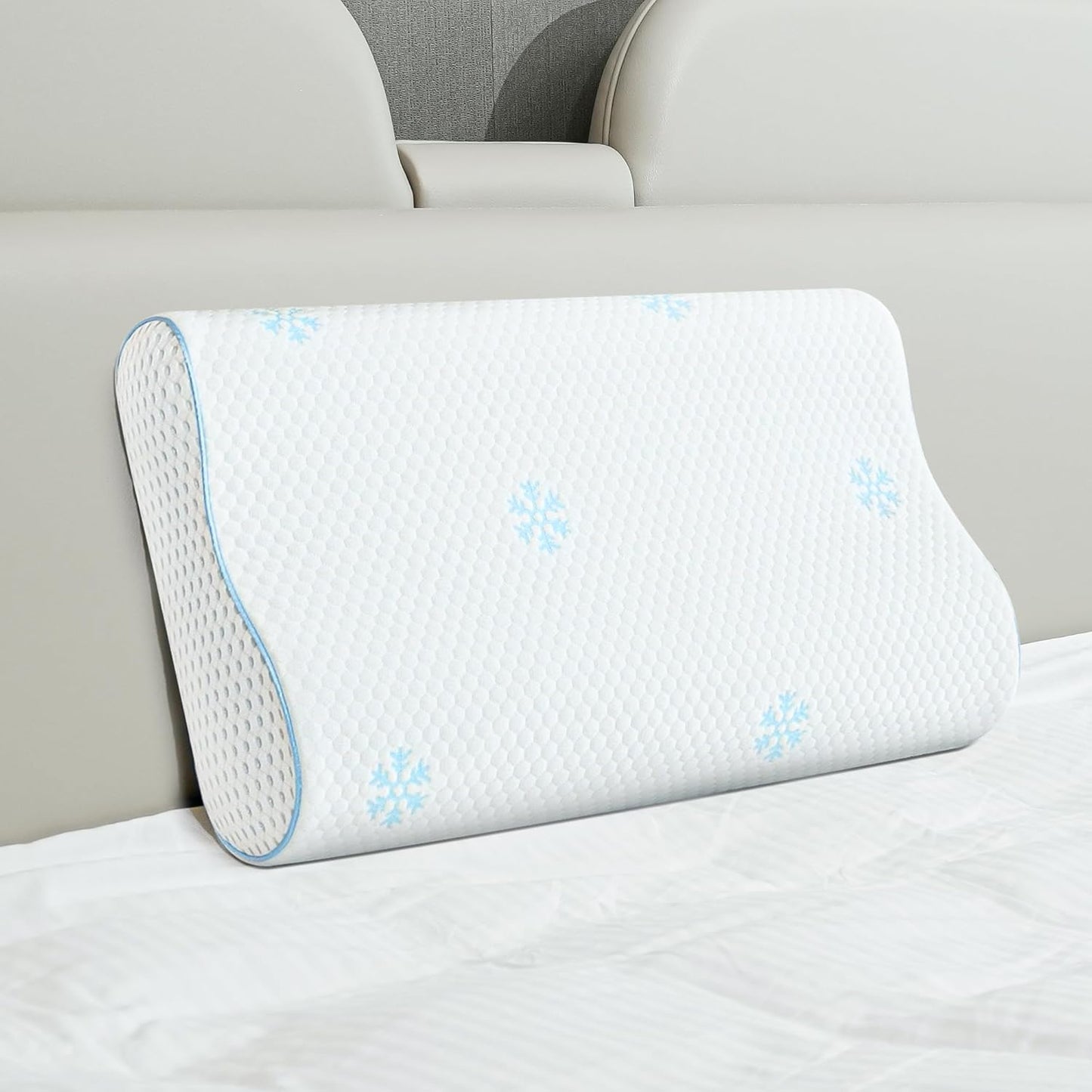 222873 - CLOUDÉTOILE Jastëk Ergonomik i Qafës Ortopedik me Shkumë Memorie 60x35x10-12 cm