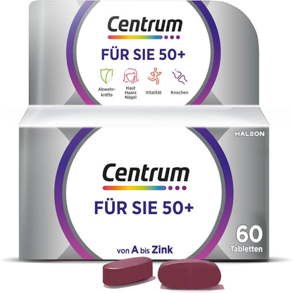 307431 - CENTRUM For You 50+ 60 tableta multivitaminash, shtesë ushqimore