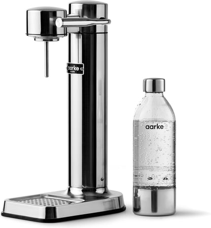 250037 - AARKE Carbonator 3, Përgatitës Uji me Gaz, Shishe PET pa BPA, Finish Çelik