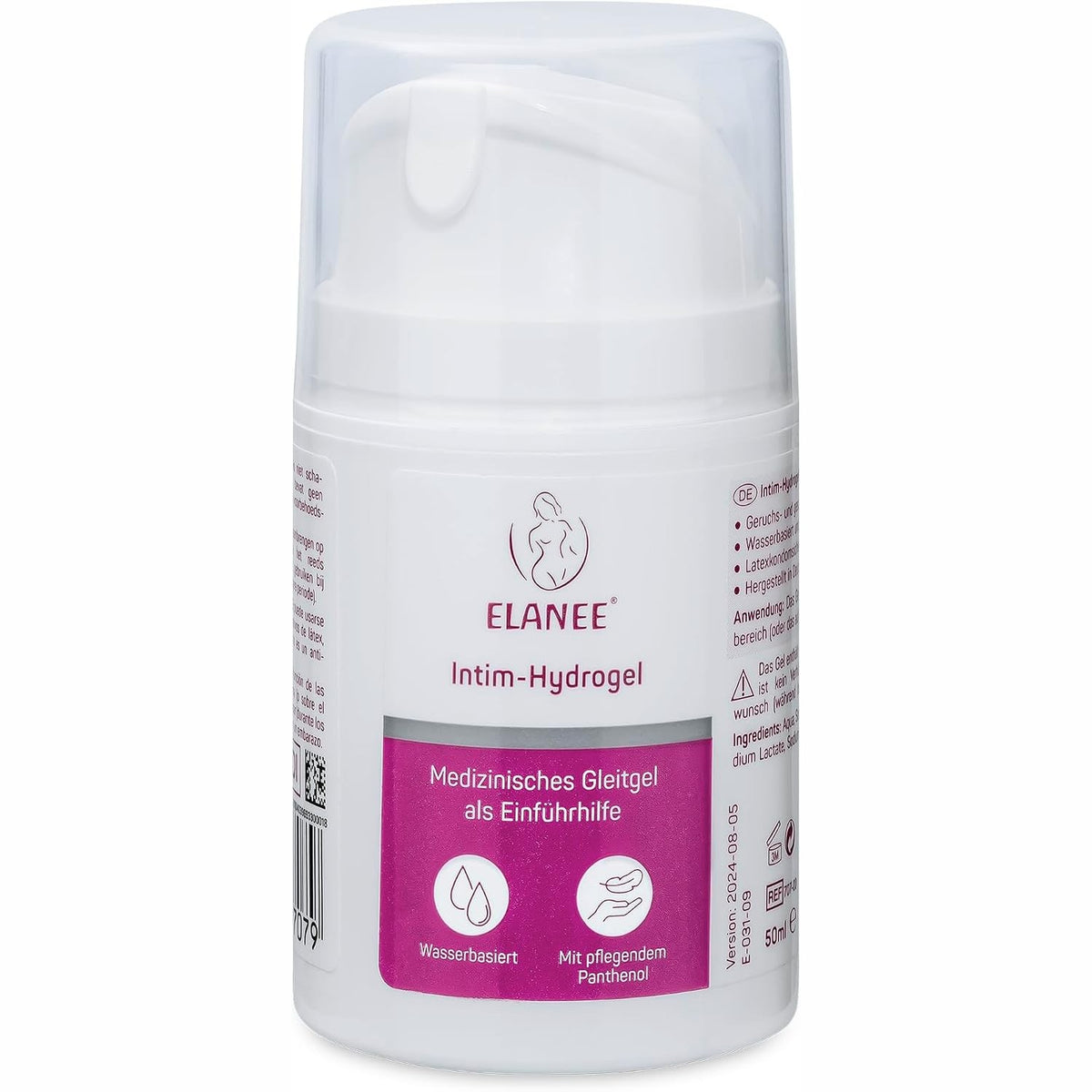 290437 - ELANEE Hidroxhel Intim, me bazë uji, me pantenol ushqyes, lubrifikant mjekësor, 50 ml (707-00)