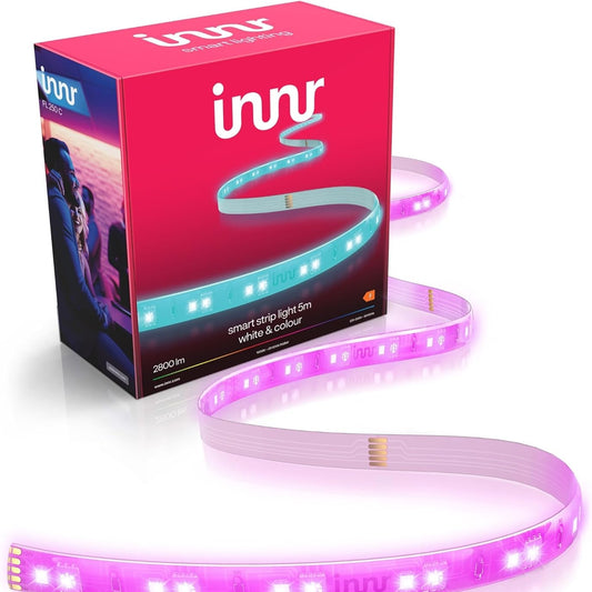 239480 - INNR Shirit LED Zigbee 4m, Funksionon me Hue dhe Alexa (kërkohet urë), E bardhë dhe me ngjyra, 1800K-6500K, 2000lm, Drajver LED (pa prizë elektrike)