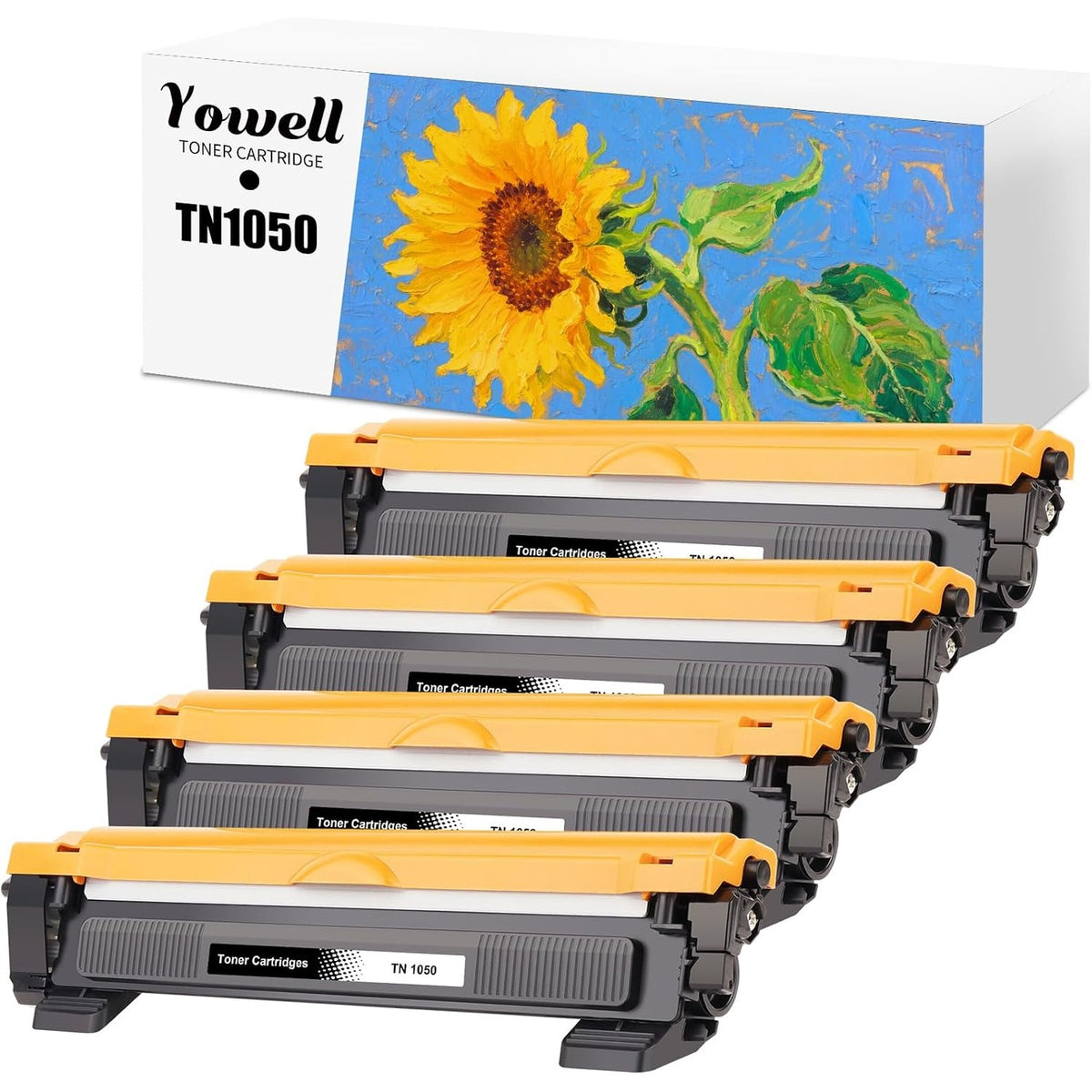 310277 - YOWELL Toneri 4X TN1050 i pajtueshëm me Brother TN1050 TN-1050 për DCP-1610W, DCP-1612W, DCP-1510, DCP-1512, MFC-1810, MFC-1910W, HL-1110, HL-1112, HL-1210W, HL-1212W.