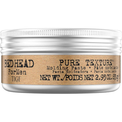 297587 - TIGI – Pastë stilimi për flokë Bed Head për meshkuj, Pure Texture Molding Paste, fiksim i fortë, 83 g