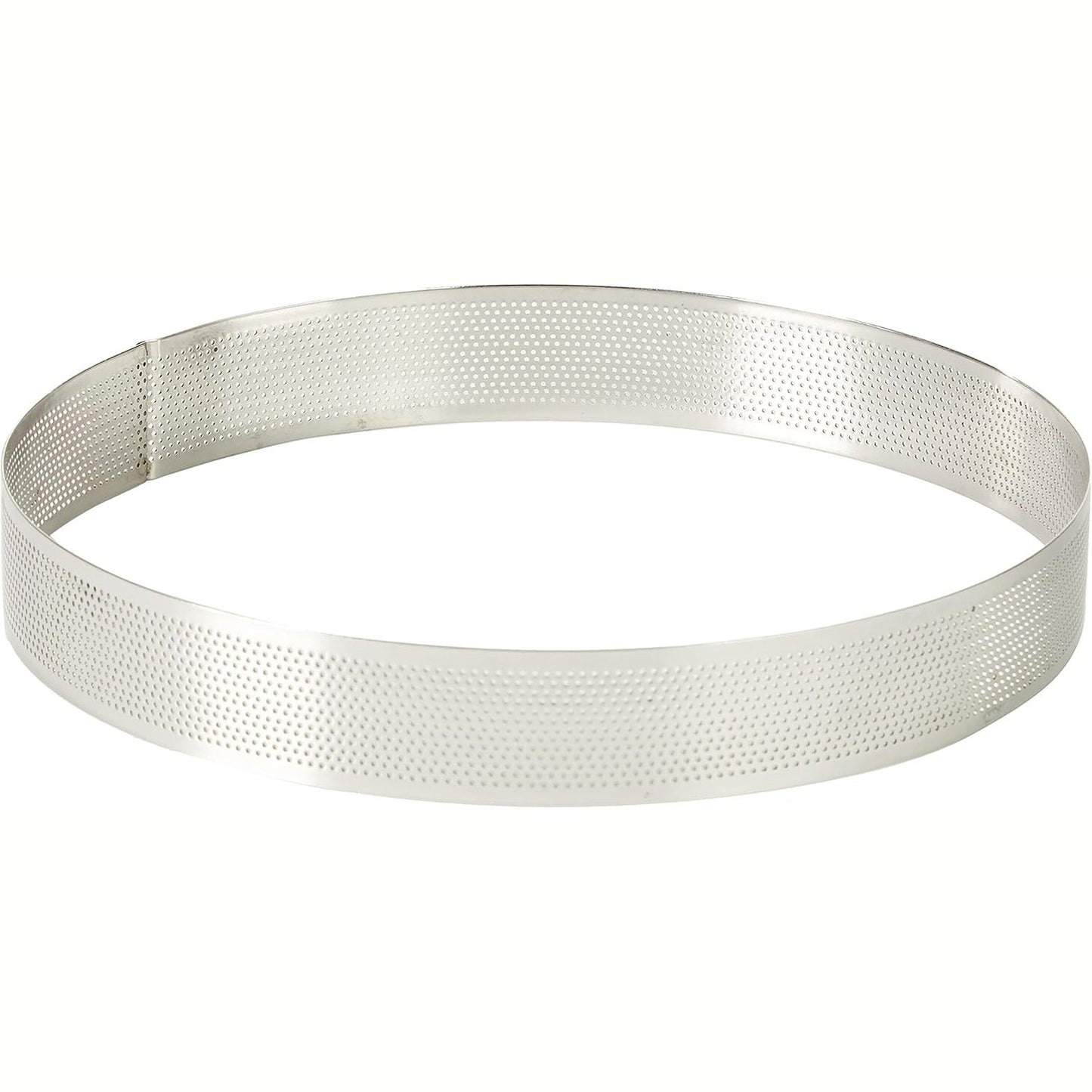 224097 - LACOR 68554 Rreth i rrumbullakët i shpuar, çelik inox, gri, 24 x 24 x 3.5 cm