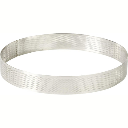 224097 - LACOR 68554 Rreth i rrumbullakët i shpuar, çelik inox, gri, 24 x 24 x 3.5 cm