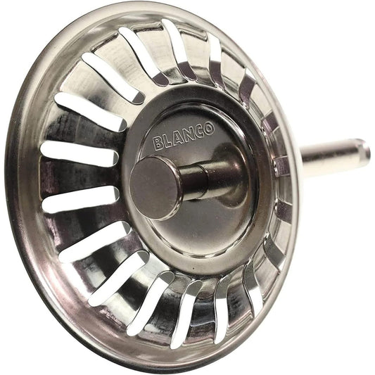 163978 - BLANCO Sitë Lavamani 119146, 7.9 cm, me Kunj Përdorimi të Lehtë, 18 Vrima Kullimi, Pjesë Këmbimi Origjinale, Materiali: Çelik Inox