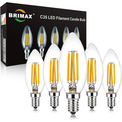 224870 - Llampa LED BRIMAX E14, 6W=60W, 600lm, AC220-240V, 2700K, pako me 5 copë