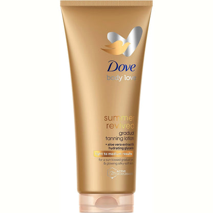 307013 - DOVE Losion trupi për vetënxirje, ton lëkure të çelët deri në të mesëm, 200 ml