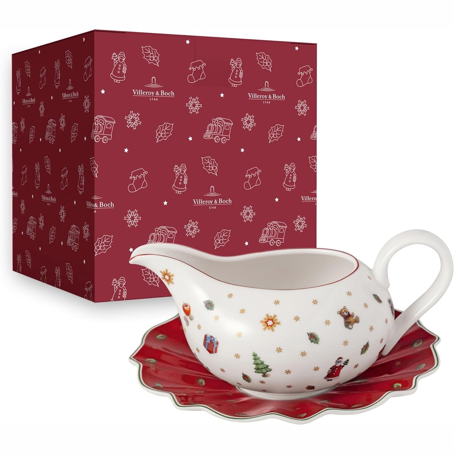 199501 - VILLEROY & BOCH - Varkë Salce Toy's Delight me Bazë, Ngjyra të Ndryshme, Material Porcelan Premium, Përdorim për Krishtlindje
