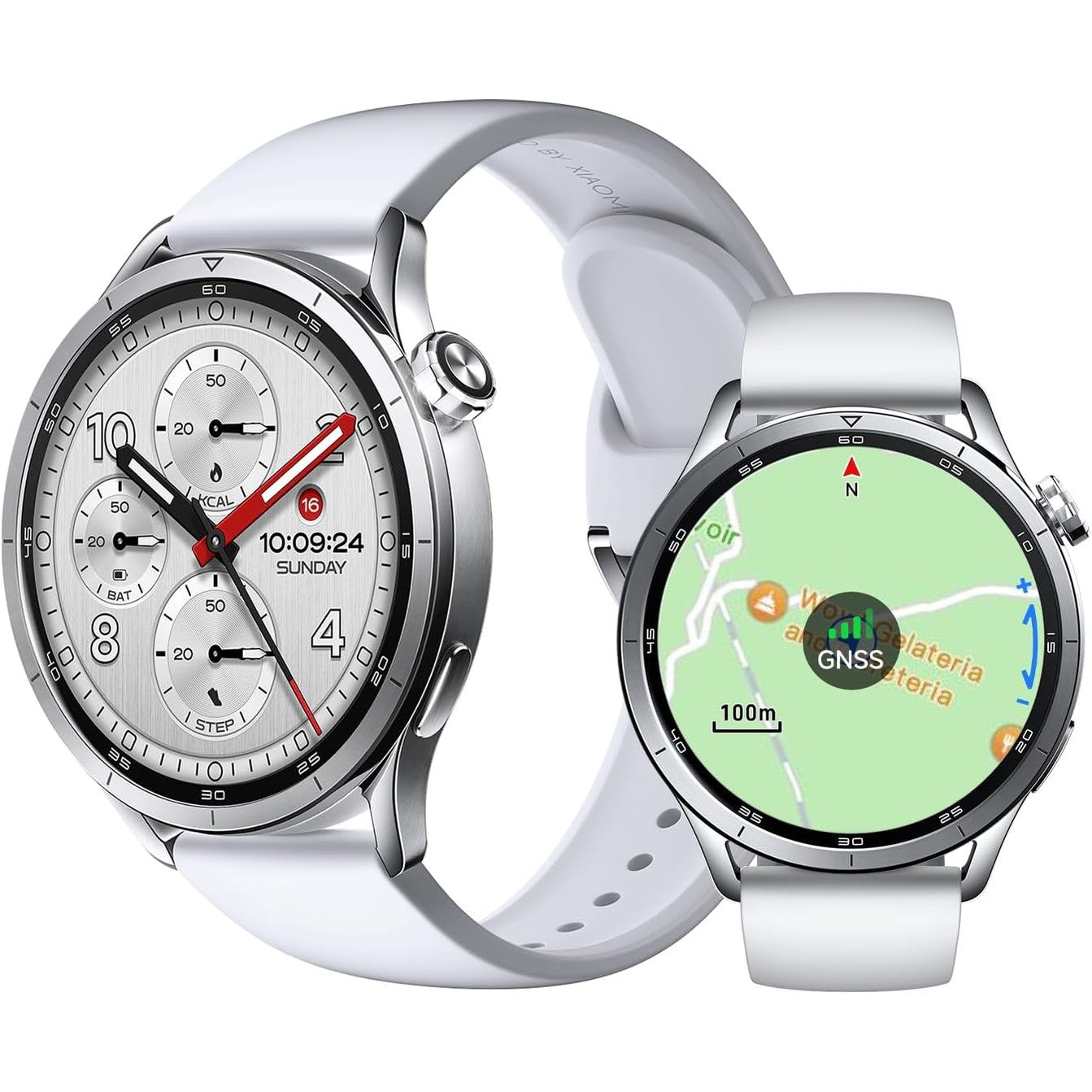 272700 - XIAOMI Ora S5 46mm, Orë inteligjente për femra/meshkuj, 1.48" AMOLED, Gjurmues fitnesi me monitorim të rrahjeve të zemrës dhe gjumit, Jetëgjatësi baterie 21 ditë, Mbi 150 modalitete sportive, GPS me dy banda, NFC, Android dhe iOS, Argjend