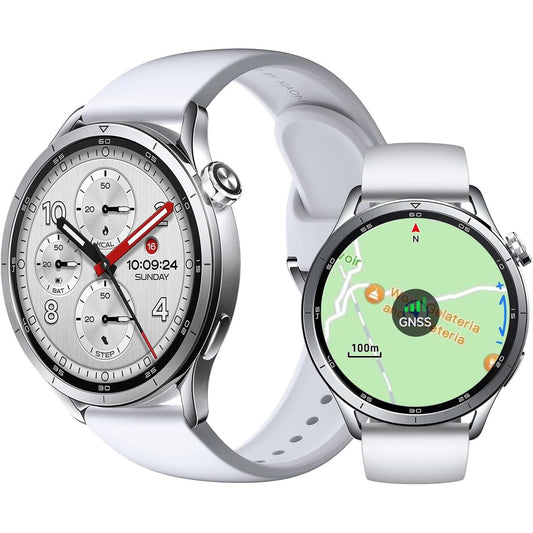 272700 - XIAOMI Ora S5 46mm, Orë inteligjente për femra/meshkuj, 1.48" AMOLED, Gjurmues fitnesi me monitorim të rrahjeve të zemrës dhe gjumit, Jetëgjatësi baterie 21 ditë, Mbi 150 modalitete sportive, GPS me dy banda, NFC, Android dhe iOS, Argjend