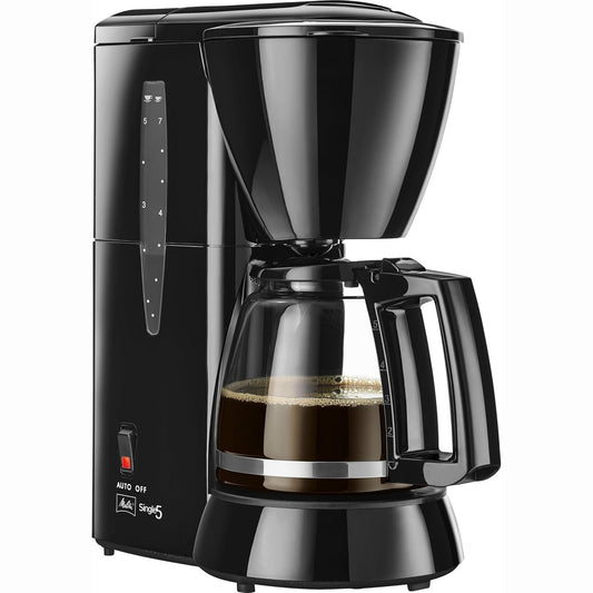 162370 - MELITTA Makinë Kafeje për Espresso, Modeli 5 M 720-1/2, Ngjyra e Zezë, Me Një Pikë Derdhjeje