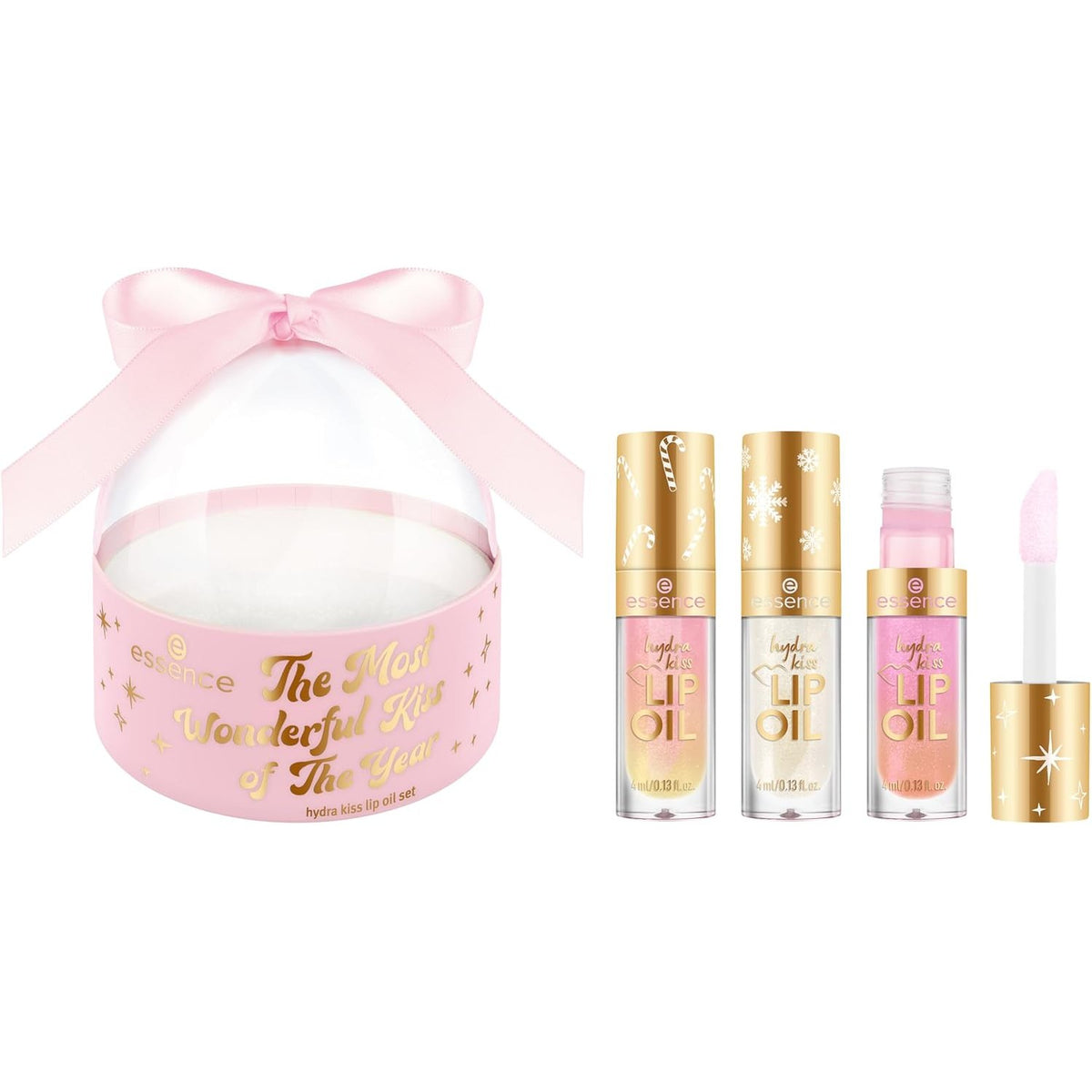 302386 - ESSENCE Set Hydra Kiss me 3 vajra buzësh 01 Wish for a Kiss, dizajn globi bore, edicion i kufizuar