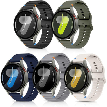 310729 - ACEYOON Rripa dore silikoni për Samsung Galaxy Watch 7, 20 mm, zëvendësues për Galaxy Watch 6, 5, 4, 40 mm dhe 44 mm