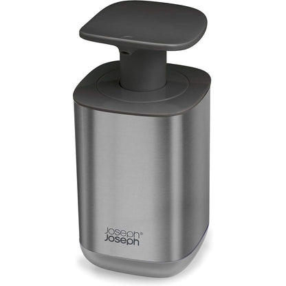 214415 - JOSEPH JOSEPH Dispensues sapuni higjienik Easy-Push me pompë të madhe, çelik inox/gri.