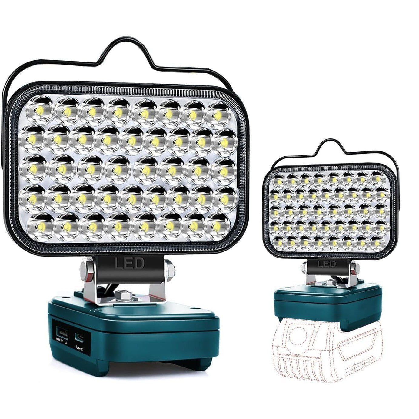 214562 - BOSCH Dritë pune LED pa tel 80W, 8000LM, llambë portative për kantier ndërtimi
