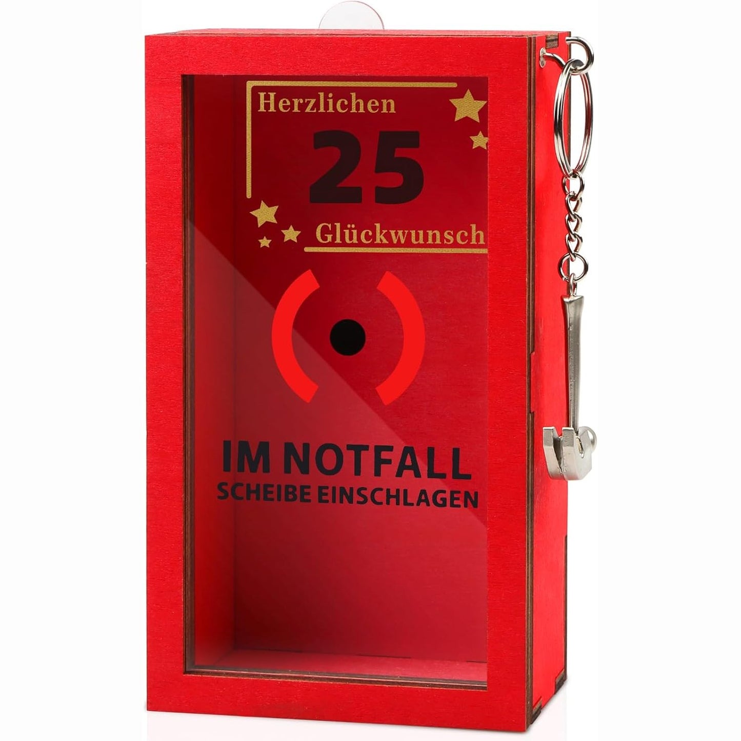 253783 - ANRUZON - DHURATË ORIGJINALE PËR DITËLINDJEN E 25-TË, KUTI QESHARAKE EMERGJENCE ME ÇEKIC DHE LITAR