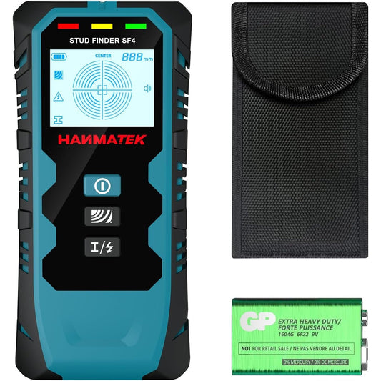 163586 - HANMATEK detektor 5-në-1 SF4 me thumba, sensor inteligjent, ekran LCD HD dhe alarm të dëgjueshëm, skaner per metal, kabllo AC, dru dhe tuba - Detektor Profesional i Telave Elektrike.