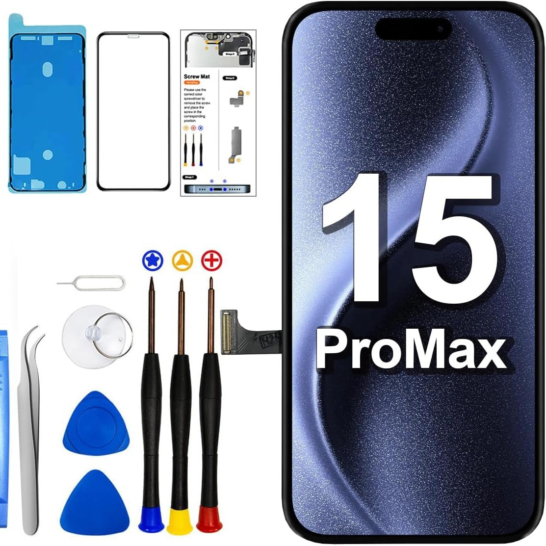 308748 - SIMDOG Set zëvendësues për iPhone 15 Pro Max, 16.5 cm (6.5 inç), Full HD