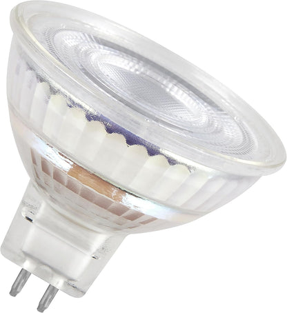 262375 - OSRAM Llambë LED Star MR16 për prizë GU5.3, llambë reflektuese, dizajn qelqi, 621 lumen, e bardhë e ngrohtë (2700K), zëvendësim për llambat inkandeshente konvencionale 50W, pa errësim, pako me 3 llamba