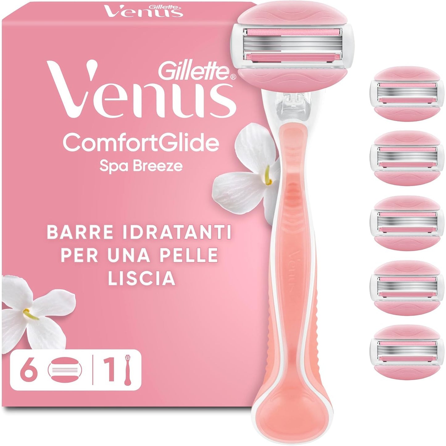 271494 - GILLETTE Venus Comfortglide Spa Breeze, 1 brisk Venus për femra, 6 tehe brisku për femra me 3 tehe
